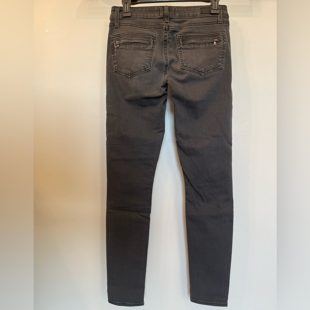 Paige Denim Jeans Moscow No Whiskers Moto Black Fade Skinny low-rise size 27 - Picture 6 of 14